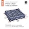 Classic Accessories 19x19x5" Square Seat Cushions, Navy Chevron, 2PK 62-119-015502-2PK - alternate 2